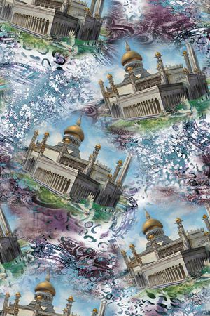 时尚  大气印花华亿平台图片