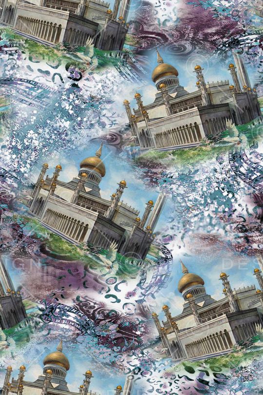 时尚  大气印花华亿平台图片