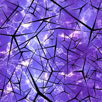 467712-三角几何拼接云彩天空女装衬衫匹布