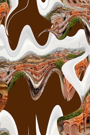 抽象印花华亿平台图片