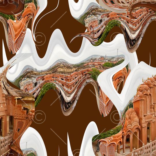 抽象印花华亿平台图片