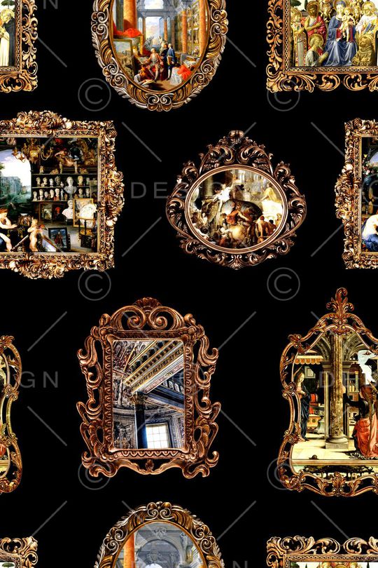 复古印花华亿平台图片