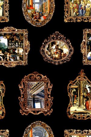 复古印花华亿平台图片