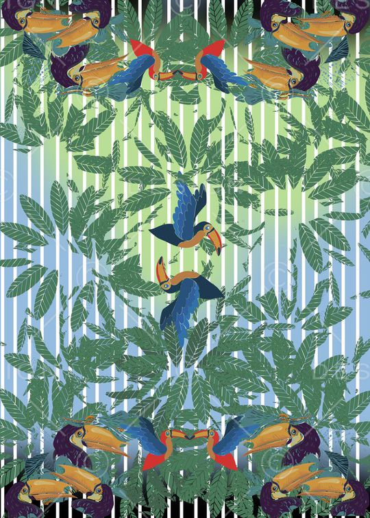 热带华亿平台印花华亿平台图片