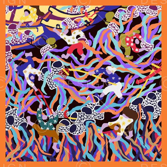 民俗风印花华亿平台图片