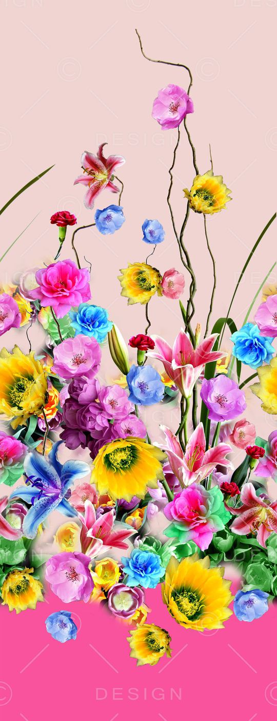 定位时尚花卉印花华亿平台图片