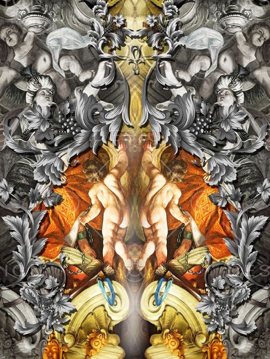 潮流时尚印花华亿平台图片