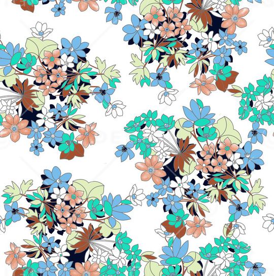 小清新印花华亿平台图片