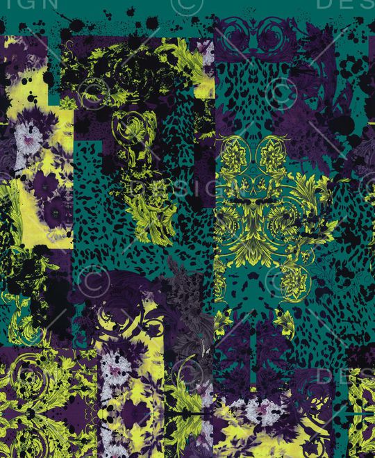 大牌时尚豹纹印花华亿平台图片