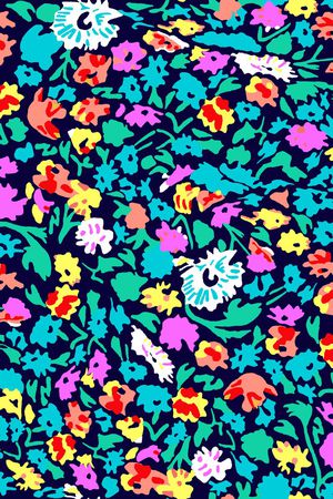 抽象几何 小碎花印花华亿平台图片