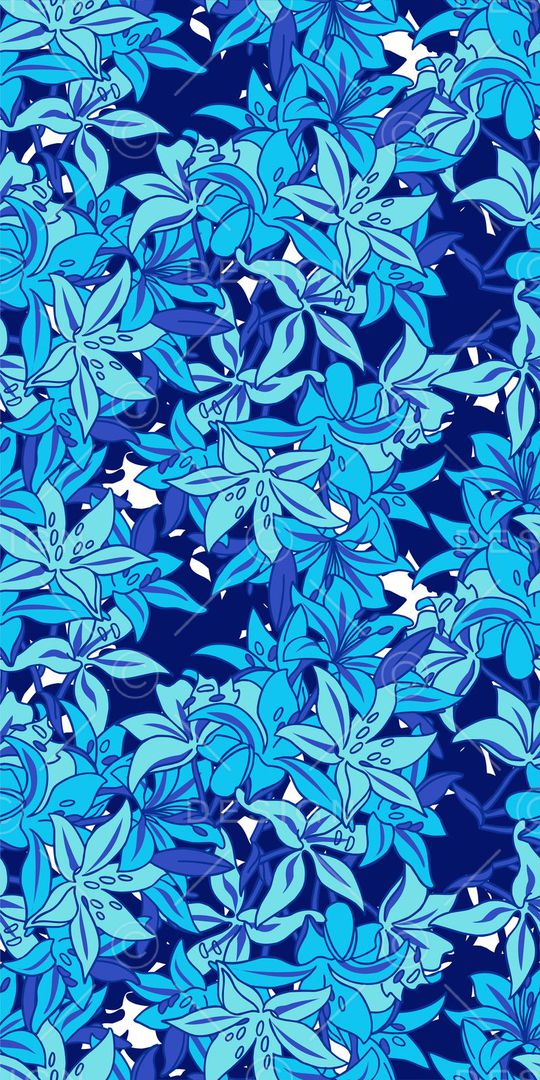 热带植物印花华亿平台图片