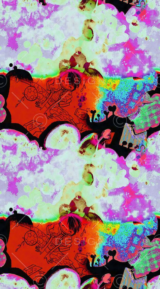 古怪印花华亿平台图片