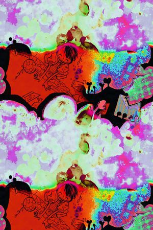 古怪印花华亿平台图片