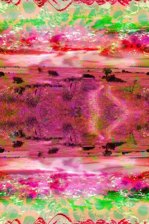 抽象印花华亿平台图片