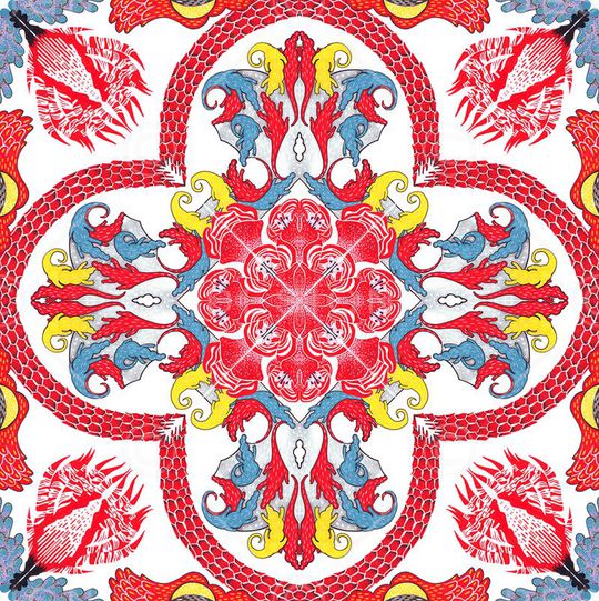 欧式印花华亿平台图片