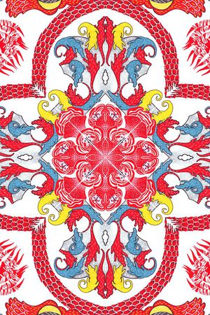 欧式印花华亿平台图片