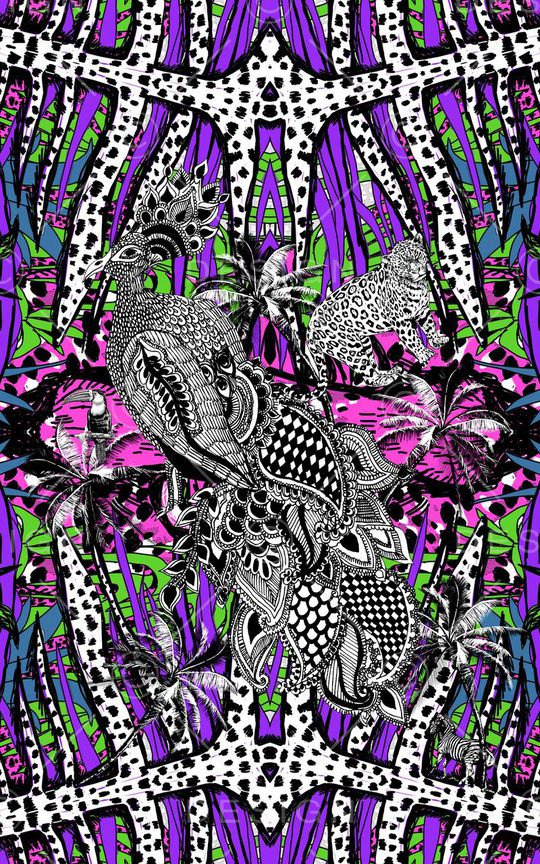 复古印花华亿平台图片