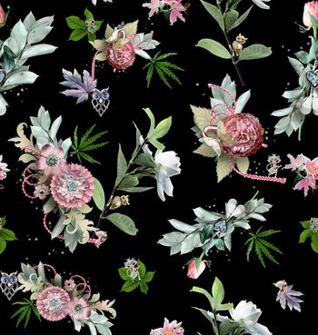 468327-时尚潮流珠宝花卉