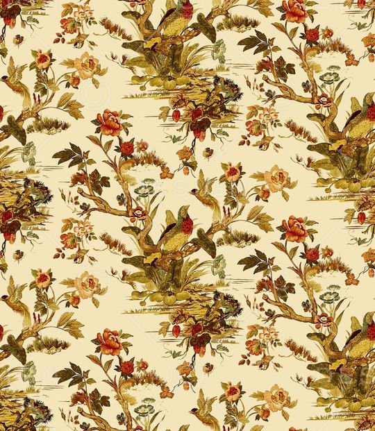 复古花印花华亿平台图片