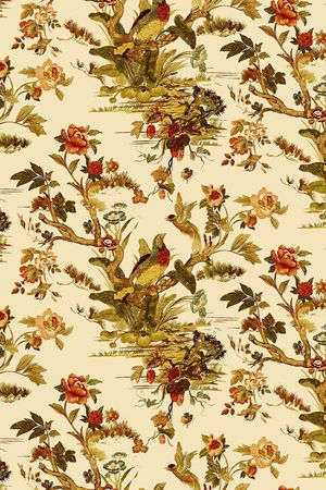 复古花印花华亿平台图片