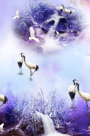 水彩印花华亿平台图片