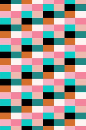 几何图形印花华亿平台图片