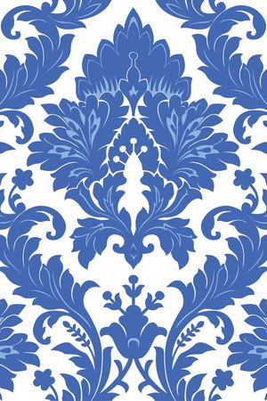 青花瓷印花华亿平台图片