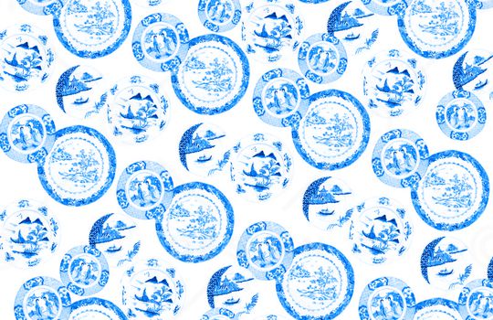 中国风印花华亿平台图片