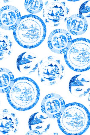 中国风印花华亿平台图片