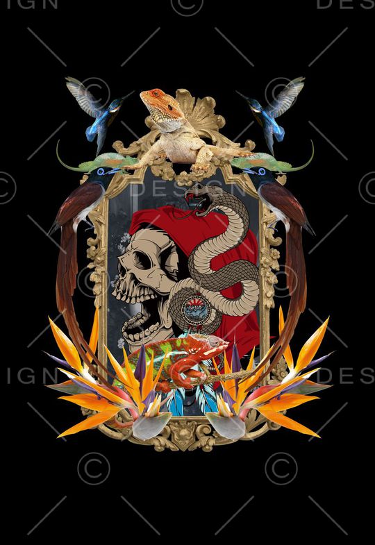 潮流时尚印花华亿平台图片