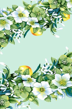 清新印花华亿平台图片