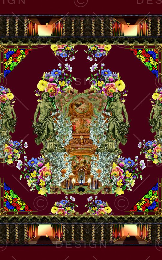 彩色印花华亿平台图片