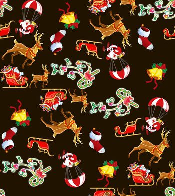 468649-时尚圣诞节匹布数码印花