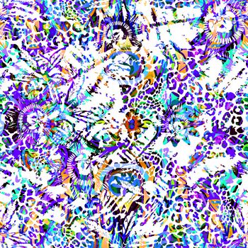 468706-休闲时尚  动物纹样 抽象 花卉 