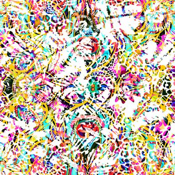 468708-休闲时尚  动物纹样 抽象 花卉 