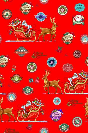 圣诞标签印花华亿平台图片