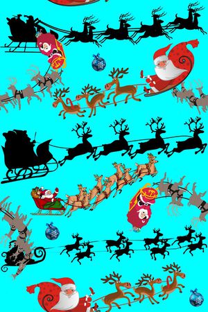 圣诞老人印花华亿平台图片