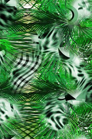 树叶印花华亿平台图片