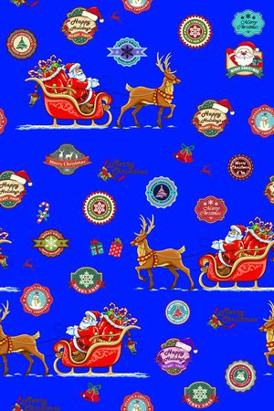 圣诞标签印花华亿平台图片