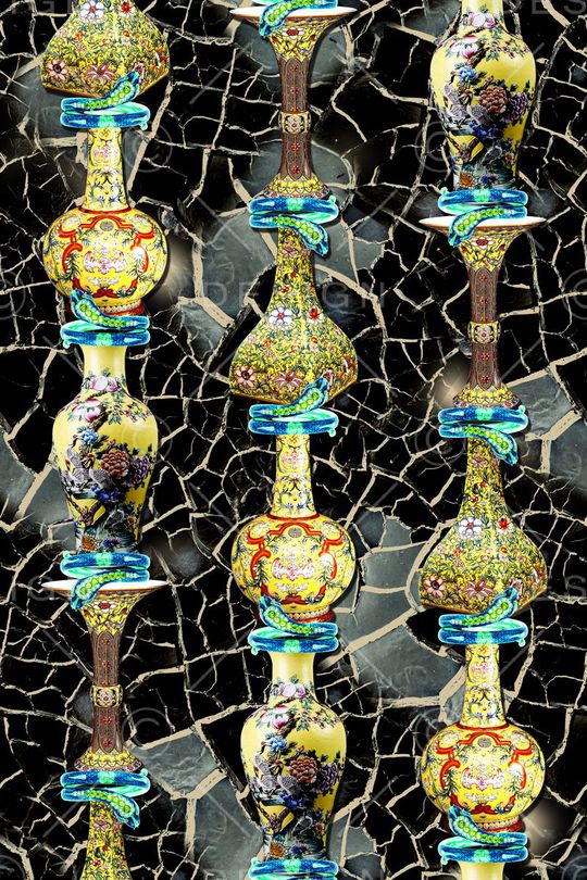 抽象印花华亿平台图片