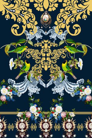 欧式印花华亿平台图片