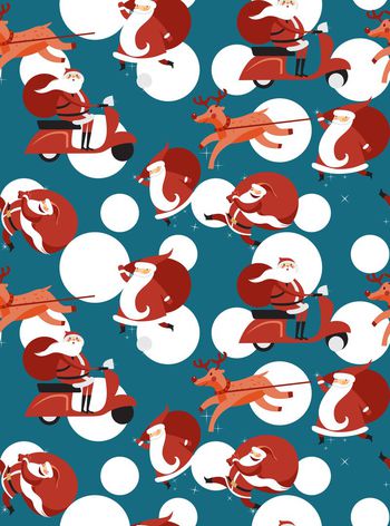 468809-	潮流时尚圣诞节波点卡通印花