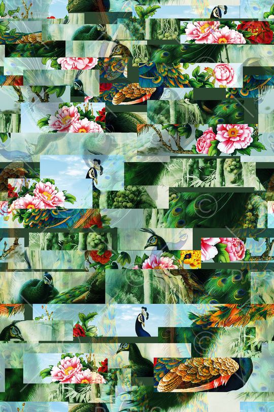 抽象印花华亿平台图片