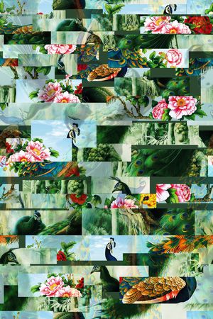 抽象印花华亿平台图片