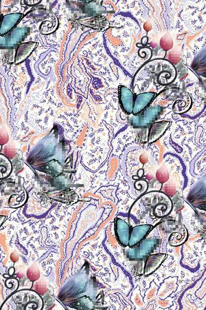 佩兹利风格印花华亿平台图片