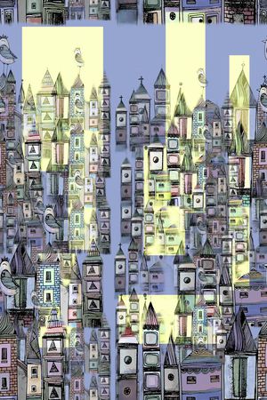 彩色块印花华亿平台图片