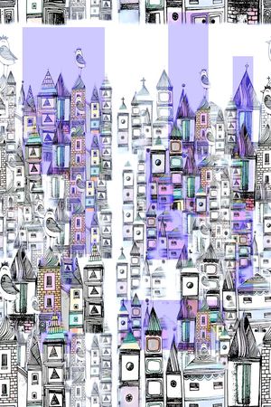 彩色块印花华亿平台图片