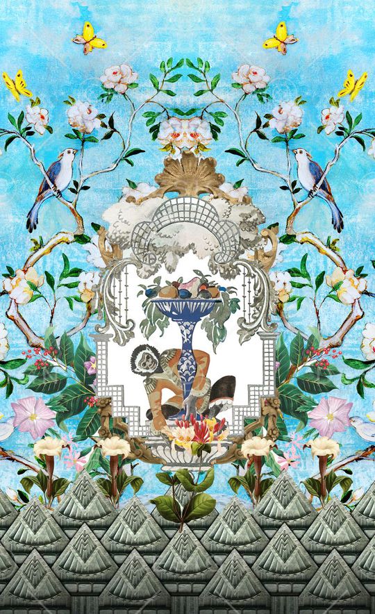 潮流时尚印花华亿平台图片