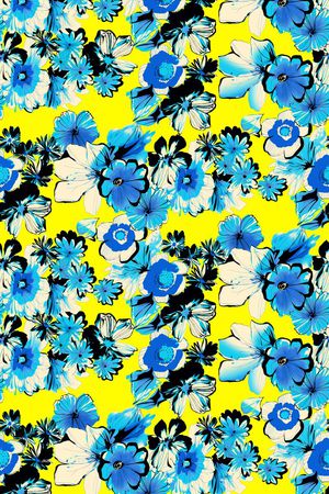 夏日风情印花华亿平台图片