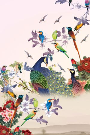 潮流时尚印花华亿平台图片